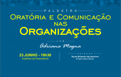 Palestra sobre oratória e comunicação será realizada dia 23 de junho