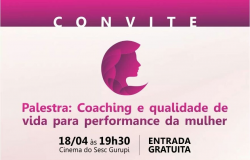 ​Palestra sobre coaching e qualidade de vida acontece nesta terça, em Gurupi