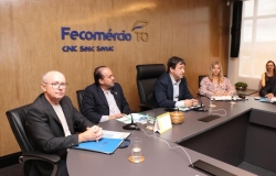 Fecomércio Tocantins fortalece parceria em reunião com a Faciet
