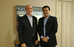 Presidente da Fecomércio recebe visita do secretário municipal de desenvolvimento econômico