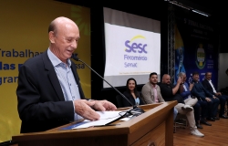 ​Sistema Fecomércio participa de abertura da 5ª Final Nacional de Vôlei Adaptado à Melhor Idade